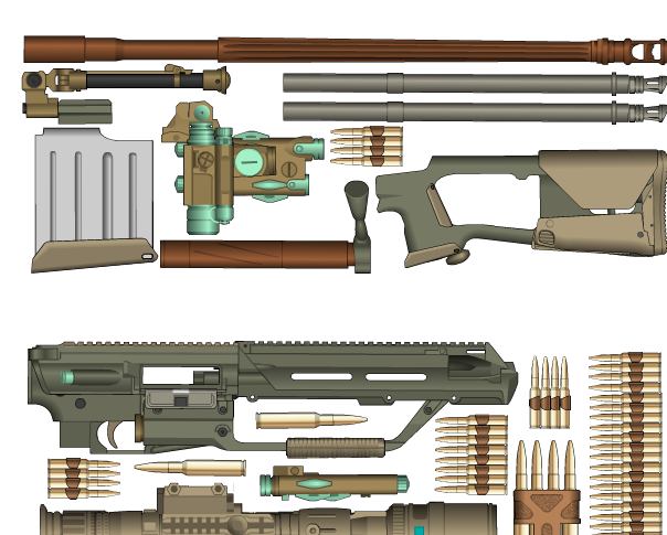 3barels sniper - v kufru